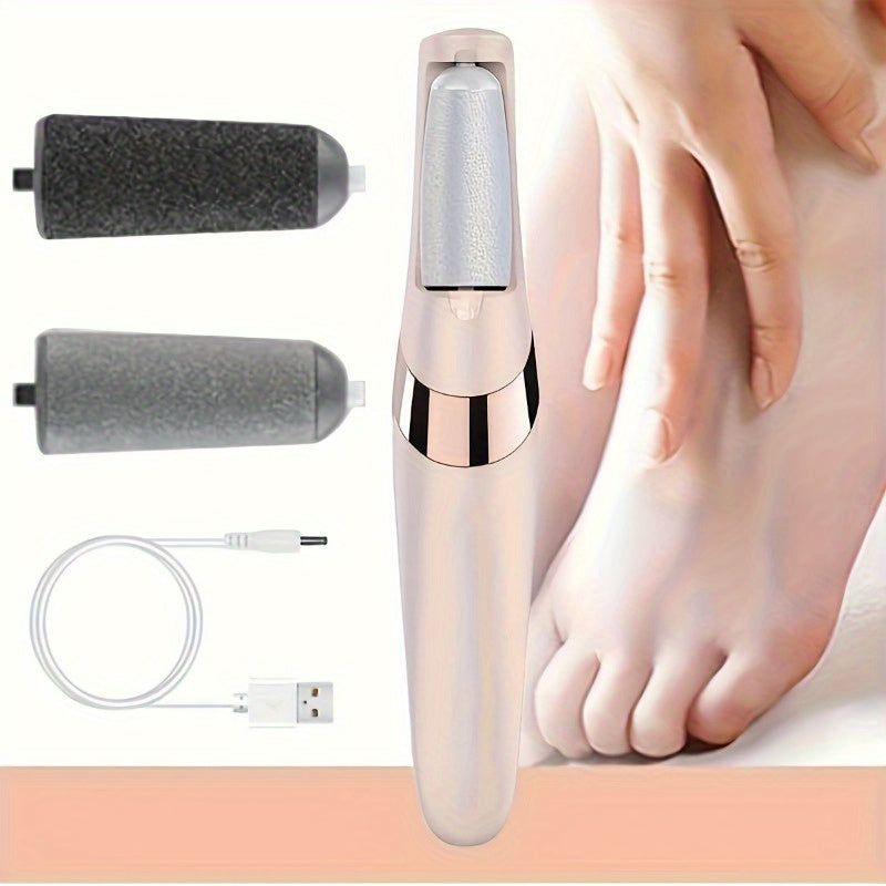 Popular Limpiador Eléctrico Recargable USB - Juego de Herramientas Automático para Pedicura y Lima de Pies, Multifuncional y Práctico, Ideal para Fiestas como Navidad, Halloween, San Valentín, etc., Adecuado para Manos y Pies, Amoladora Eléctrica para Su