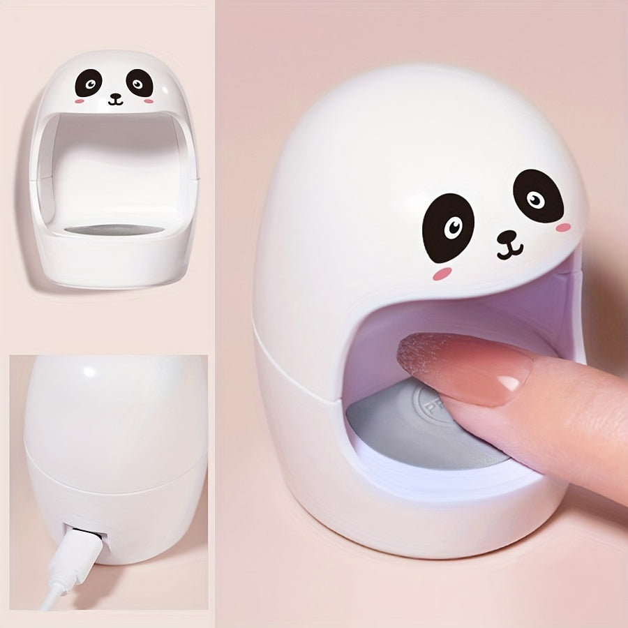 1pc Lámpara de Uñas Mini Q en Blanco, Secador de Uñas UV/LED, Secado Rápido de Gel de Uñas, para Arte de Uñas DIY en Casa