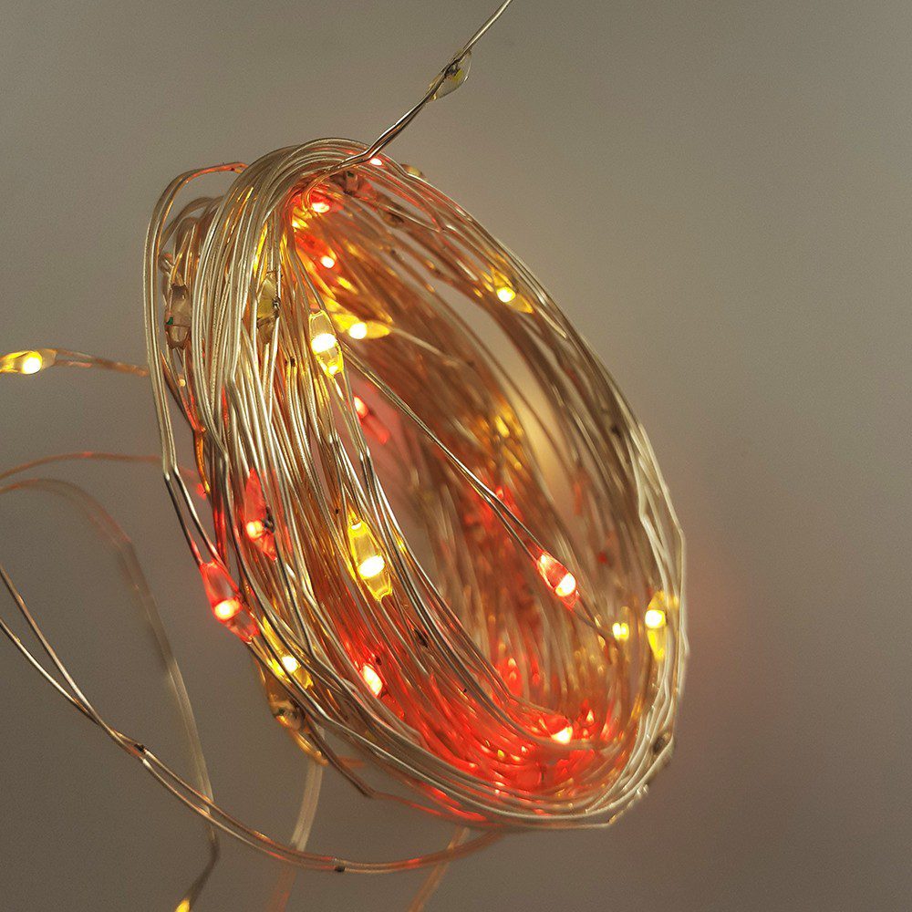 Luces Micro Led Alambre X100 Sumergibles Control Cambio Luz Multicolor 8323