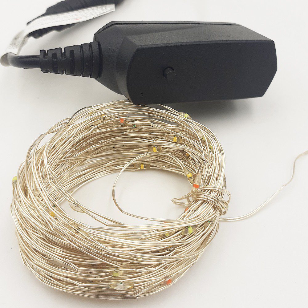 Luces Micro Led Alambre X100 Sumergibles Control Cambio Luz Multicolor 8323
