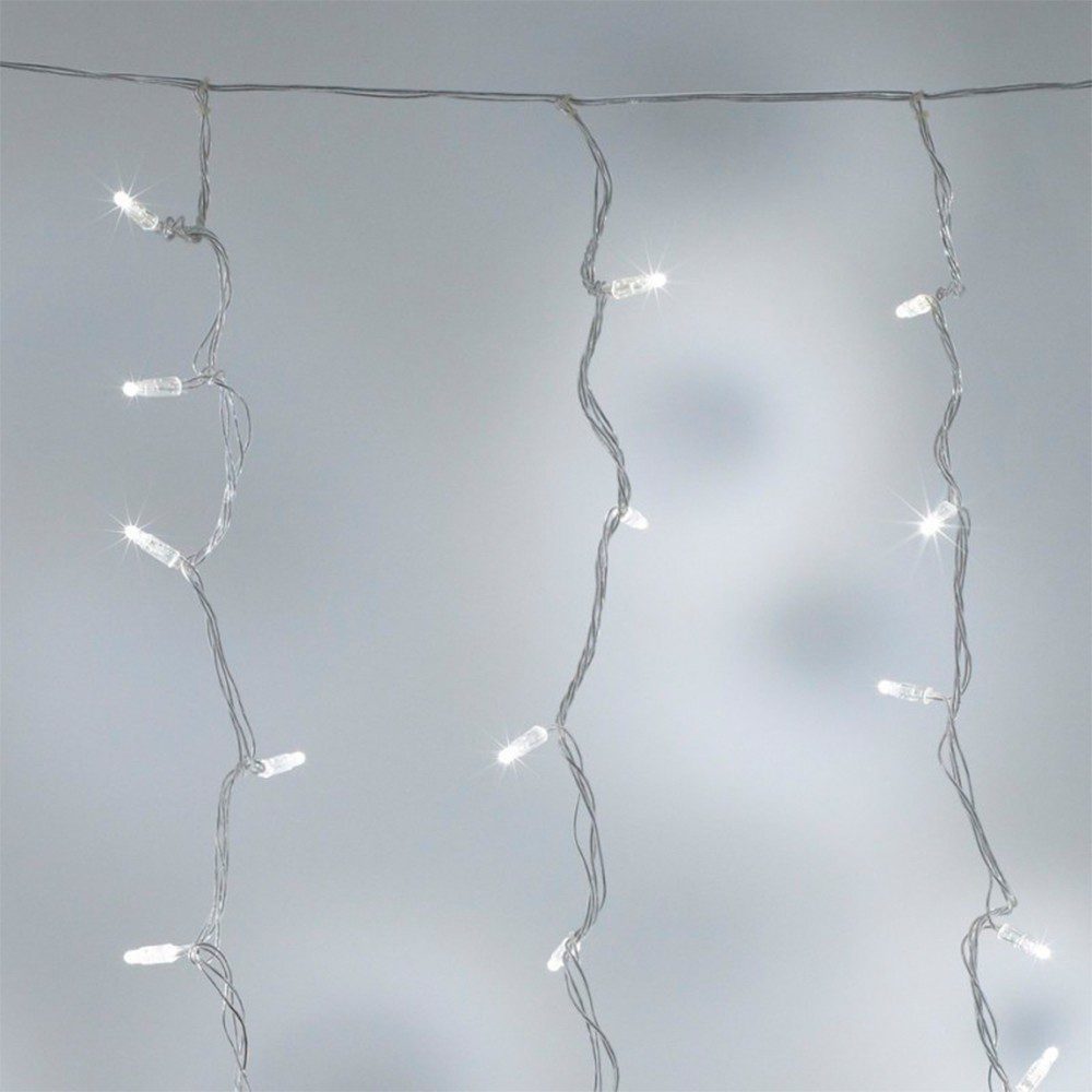 Cortina Led 3 Mts x 45 Cm 100 Led Blanca Luces Navidad 1321