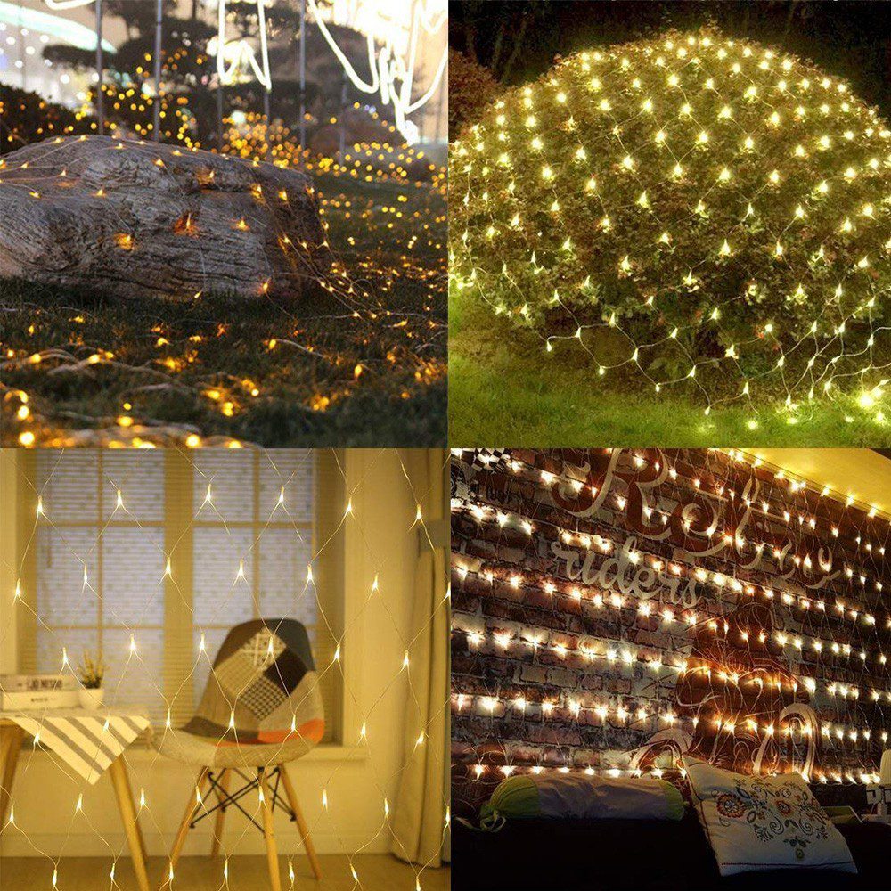 Luces Malla LED 100 Luces 1x1 Metros Luz Navidad RF 100TC