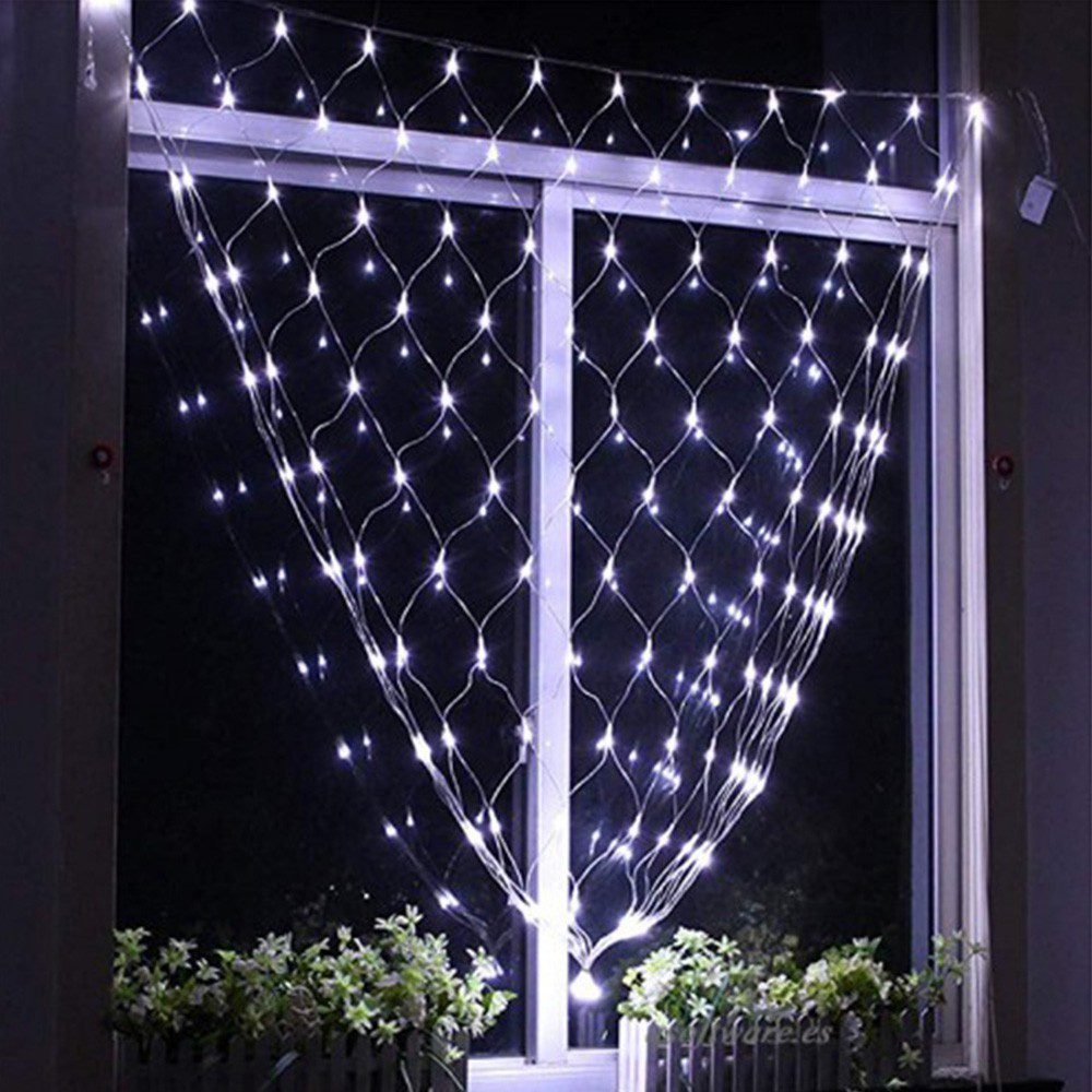 Luces Malla LED 100 Luces 1x1 Metros Luz Navidad RF 100TC
