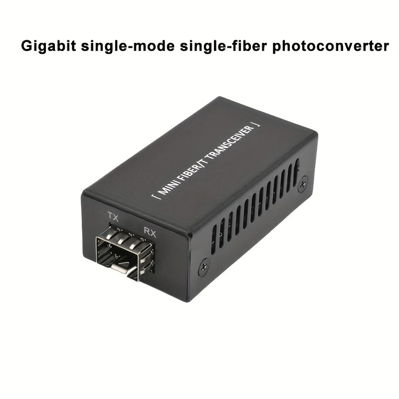 Transceptor de Fibra Mini SFP de 1.25G Gigabit, interfaz de fibra SFP de un gigabit, interfaz de red RJ45 de un gigabit, fuente de alimentación DC5V-12V, adecuado para transmisión y monitoreo de redes, convertidor fotoeléctrico de gigabit, los productos