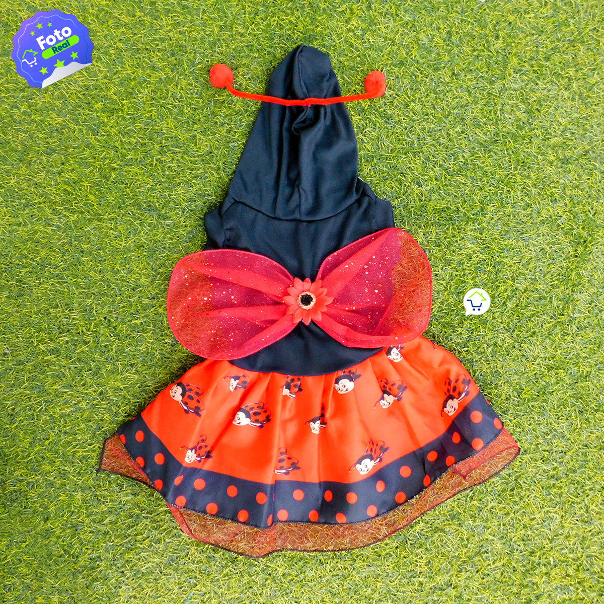 Disfraz Mariquita Perro Gato Mascotas Halloween GD01M2