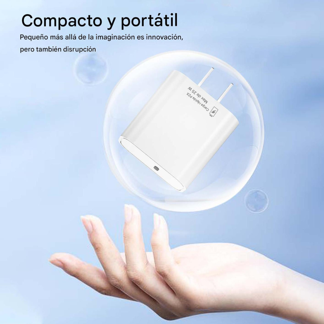 Cargador Para Celular Cable Type C / Type C Con Cabezal + Cable PZX P61