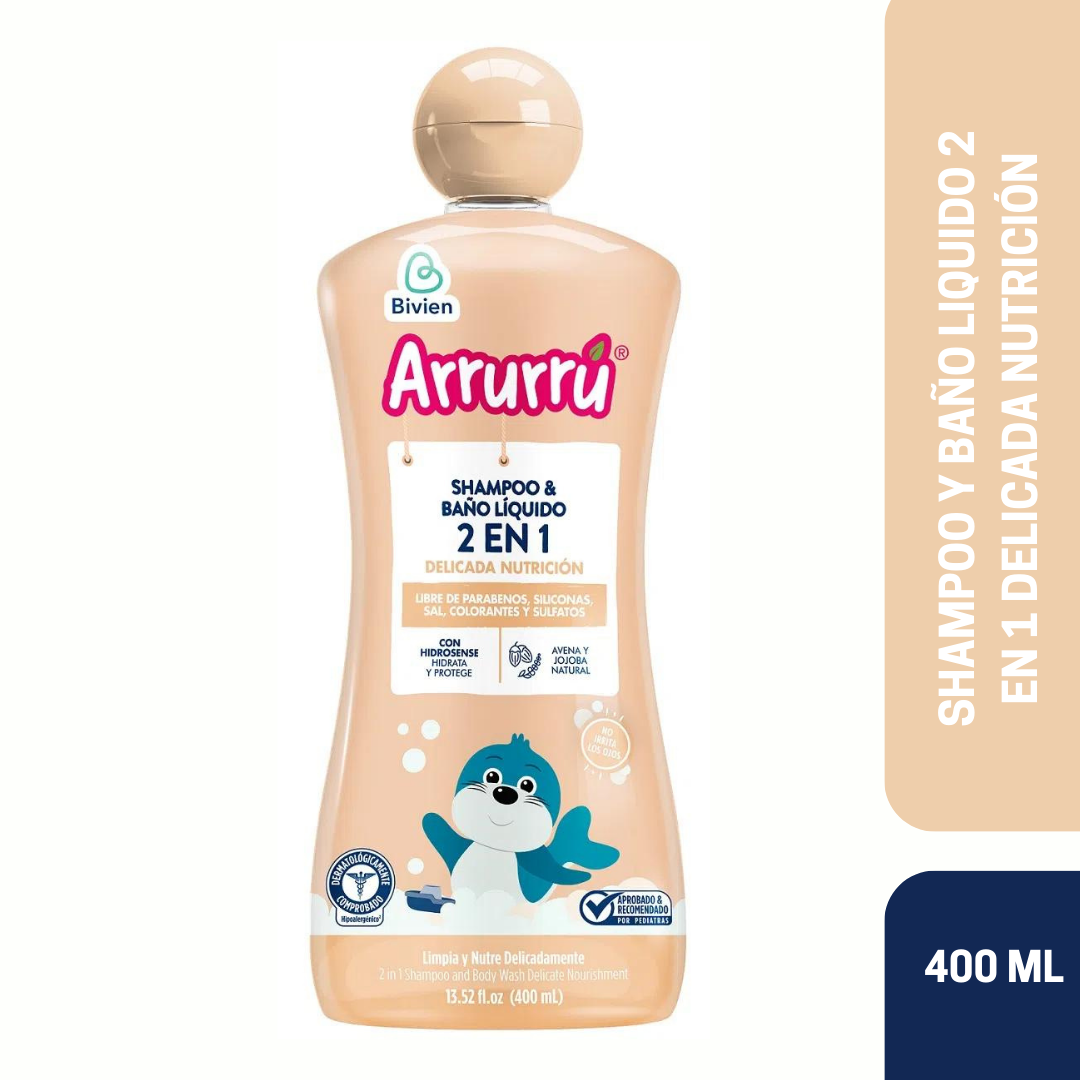 SHAMPOO Y BAÑO LIQ DEL NUT X400 AAB204