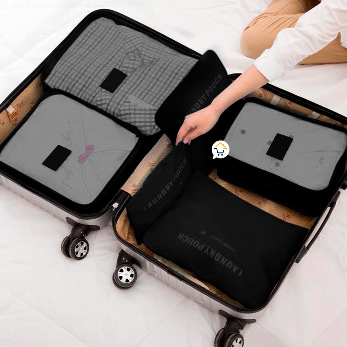 Organizador De Maleta Viajero Bolsos x6 Equipaje GM1911-211