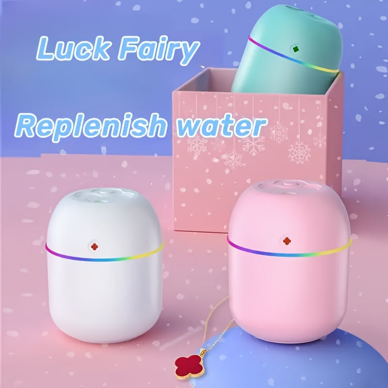 Máquina de aromaterapia humidificadora portátil USB-C, luz de 7 colores en la habitación, escritorio, automóvil, mejora de la calidad del aire de calefacción y refrigeración, no requiere batería, 36 V o menos, para el hogar/oficina/viajes, todos los usua