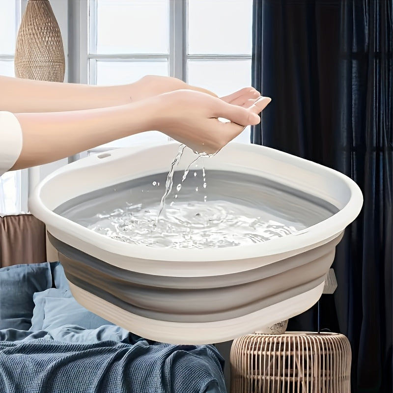 3 piezas de lavabo plegable y conveniente - Multiusos para lavar la cara, verduras, ropa interior y pies - Plástico duradero, no necesita electricidad, diseño portátil para duchas de RV y uso doméstico, duchas de RV para pies, uso multifuncional, diseño