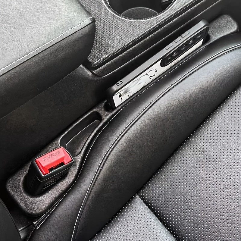 Rejilla Antifugas para Asientos de Coche con Porta Monedero y Soporte para Teléfono, Compatible con Todos los Modelos - Accesorios Automotrices