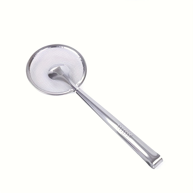 Pinzas de colador de acero inoxidable para cocina, cuchara de filtro de alimentos resistente a altas temperaturas, herramientas culinarias multifuncionales para freír y cocinar, accesorios de cocina esenciales de Eid Mubarak
