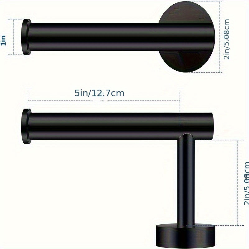 1 Soporte Para Rollo De Papel Higiénico, Estante De Almacenamiento De Pañuelos Para Baño, Contenedor Dispensador De Pañuelos Montado En La Pared, Soporte Para Pañuelos De Acero Inoxidable A Prueba De Herrumbre, Accesorios De Baño