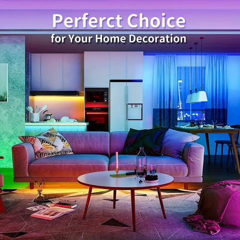 Luz LED inteligente con control remoto inalámbrico - Cambio de color RGB, luces USB regulables para decoración de sala de estar, iluminación ambiental flexible con control remoto, funcionamiento con batería de botón (36V), luces con control remoto, exhib