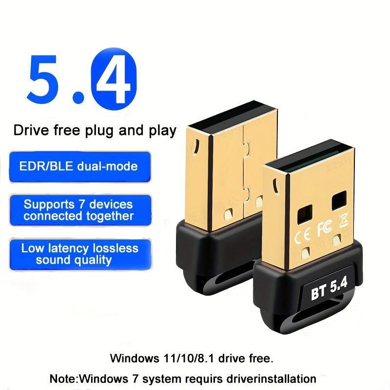 Adaptador de Red sin varillas USB 5.4, Adaptador Rápido y Plug and Play para Windows 11/10/8.1, Compatible con USB-C/LAN/Ethernet/Routers/Impresoras, Sin Necesidad de Fuente Externa, Diseño Compacto para Portátiles/PC/Auriculares/Tarjetas Teclados/Mouse/