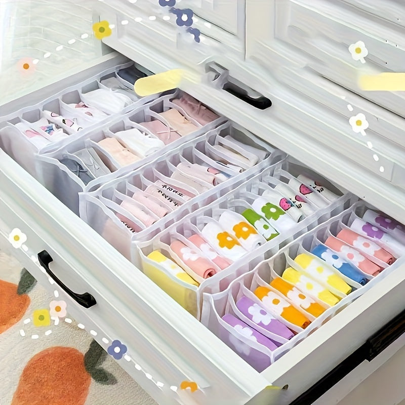 Organizador de clóset, separador de ropa interior y calcetines, con gran capacidad, multifuncional, ideal para almacenar sostenes, corbatas y más