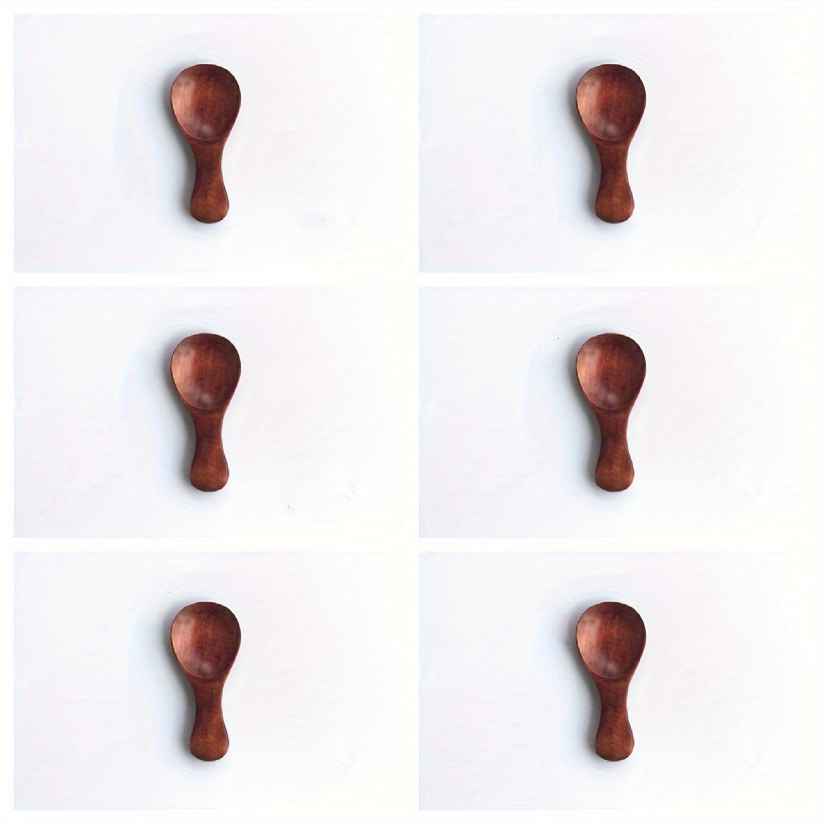 6/12 Piezas, Minicucharas De Madera Con Mangos Cortos, Ideales Para Helado, Café, Postres Y Condimentos, Utensilios De Cocina De Madera Maciza Duraderos