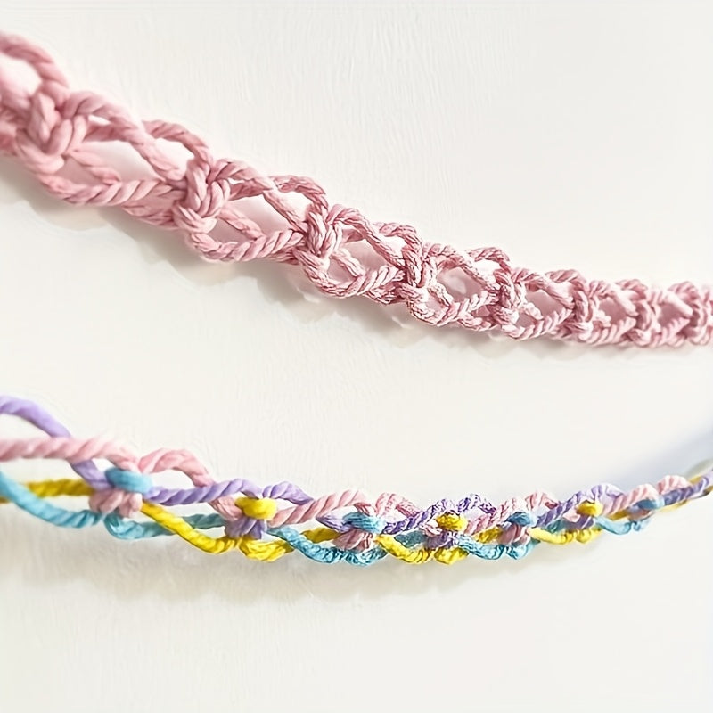 Almacenamiento de Juguetes de Tela Coral con Cuerda Colgante y Bolsa de Red Tejida - Organizador Multiusos para Sombreros, Calcetines y Decoración de Habitaciones Infantiles, Cadena Decorativa, Diseño Divertido | Construcción Resistente