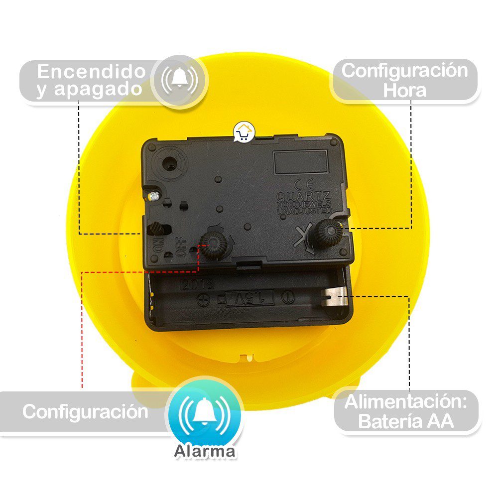 Reloj de Mesa Despertador Pequeño Alarma Niños AG-133