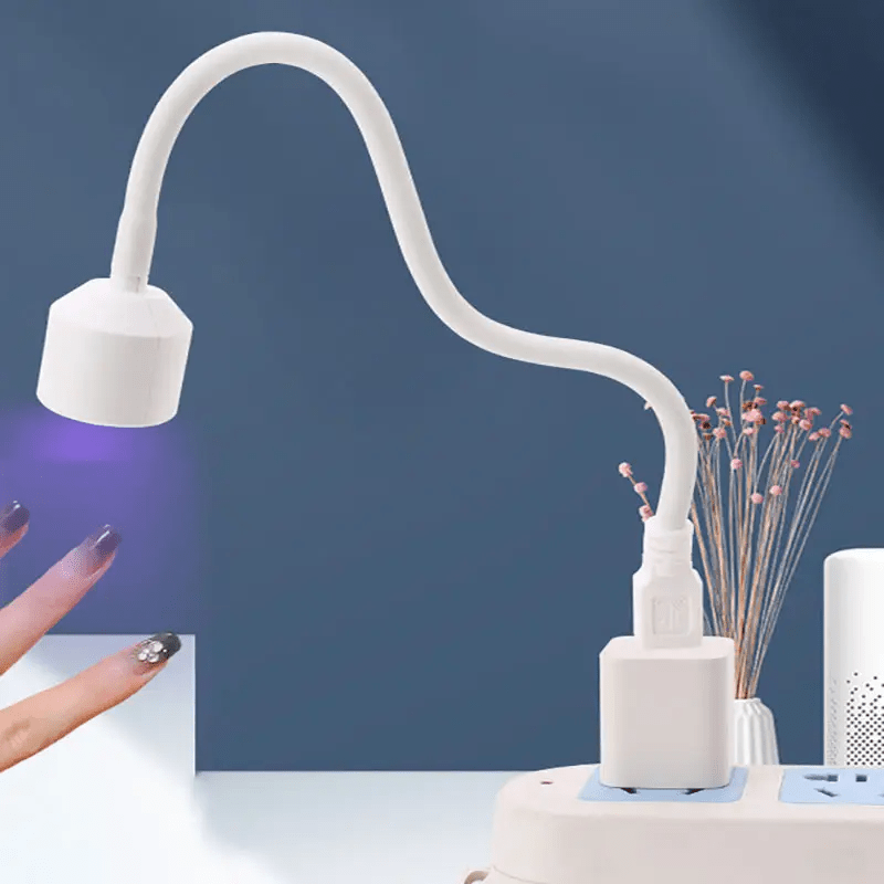 1pc/2pcs Luz Flexible para Secar Gel de Uñas Mini, Secador Plástico con USB, Herramienta de Manicura sin Aroma para Mujeres, Sin Batería ni Adaptador Incluido