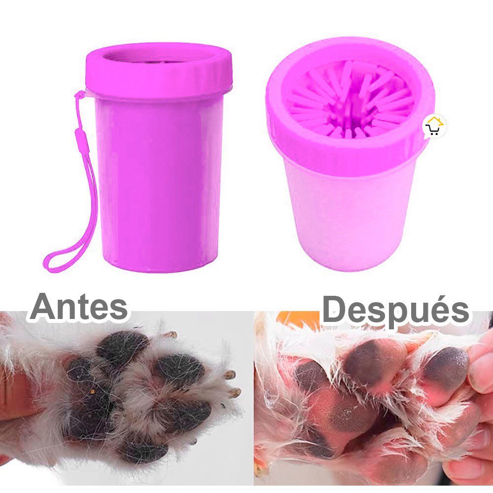 Limpiador Grande Patas Perro Cepillo Limpieza Portátil Mascotas BS-72