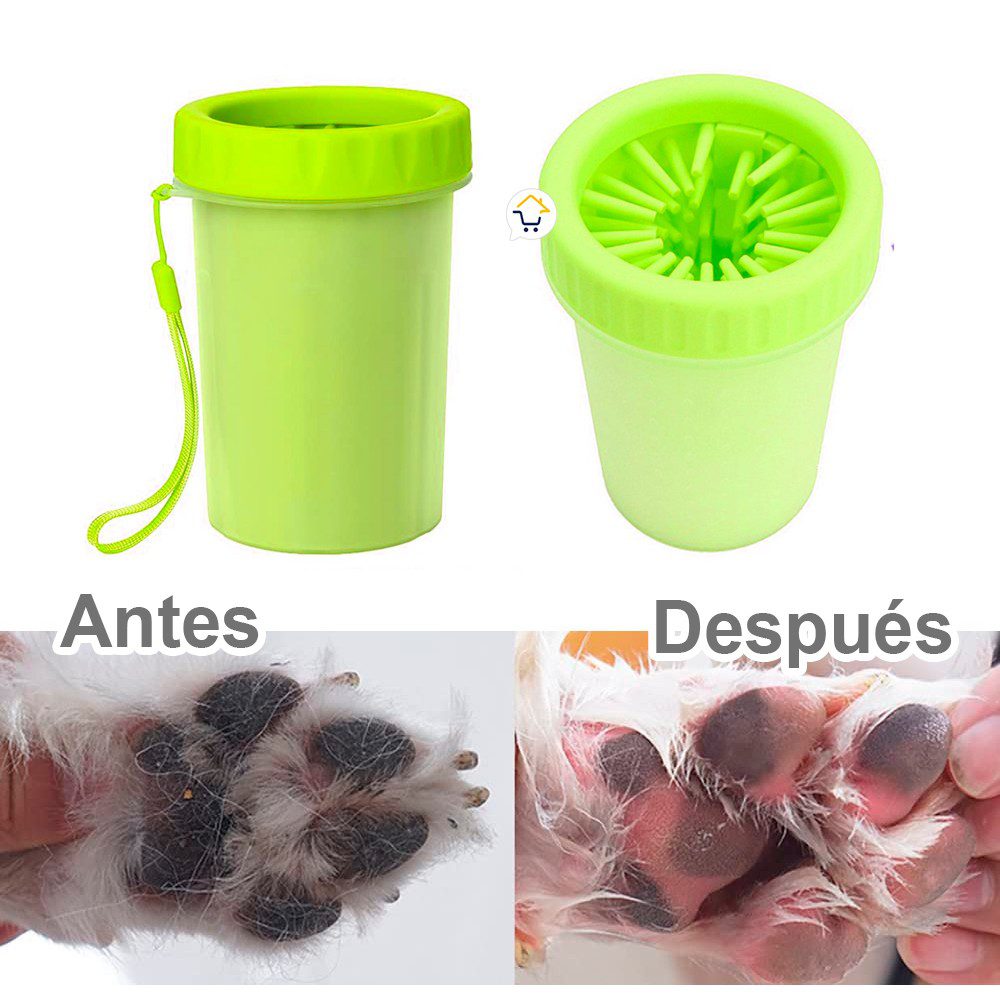 Limpiador Pequeño Patas Perro Cepillo Limpieza Portátil Mascotas 490-68