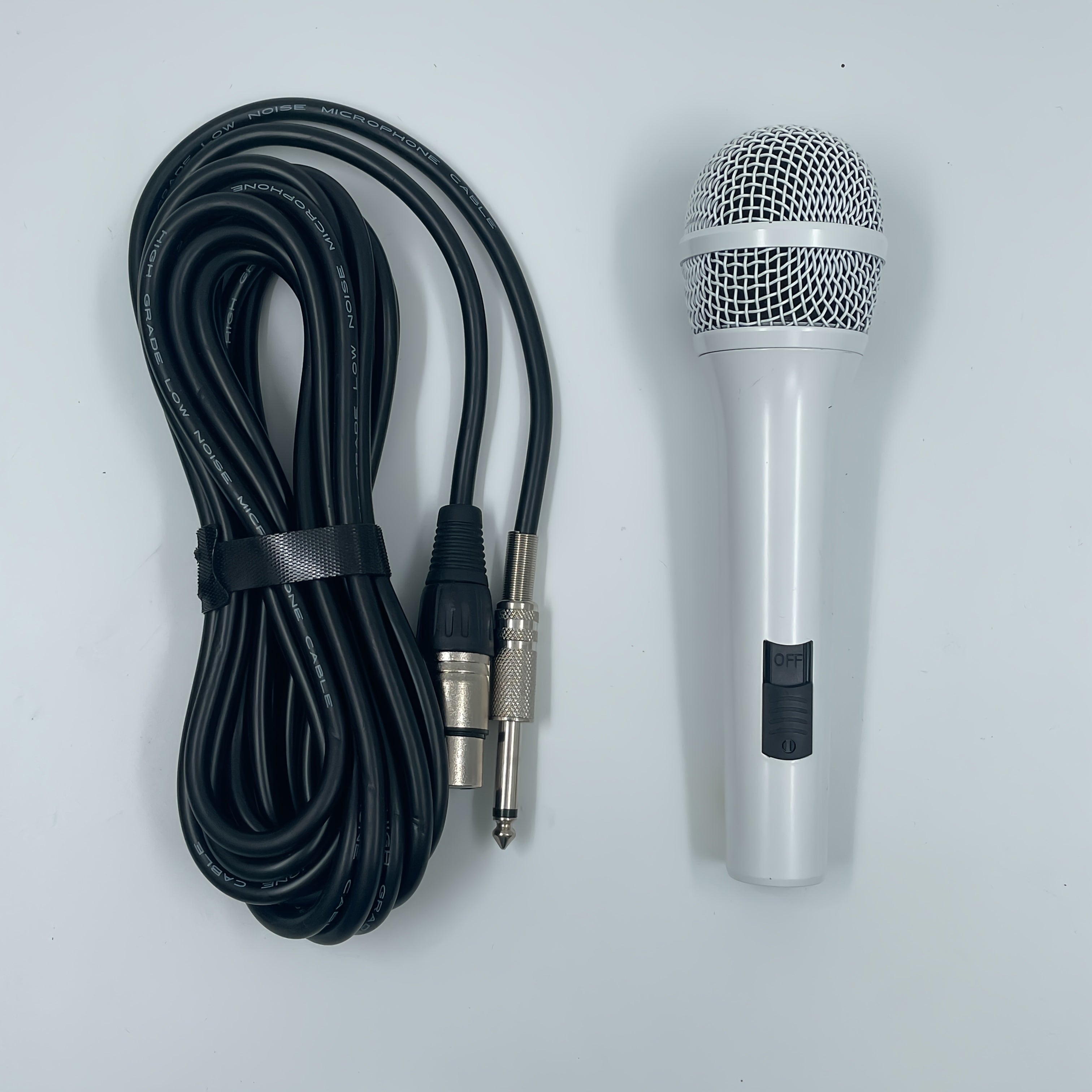Micrófono Dinámico Unidireccional con Cable para Karaoke - Micrófono de Conexión Directa para Máquina de Karaoke, Amplificador y Altavoz - Para Cantar, Hablar en Público y Fiestas