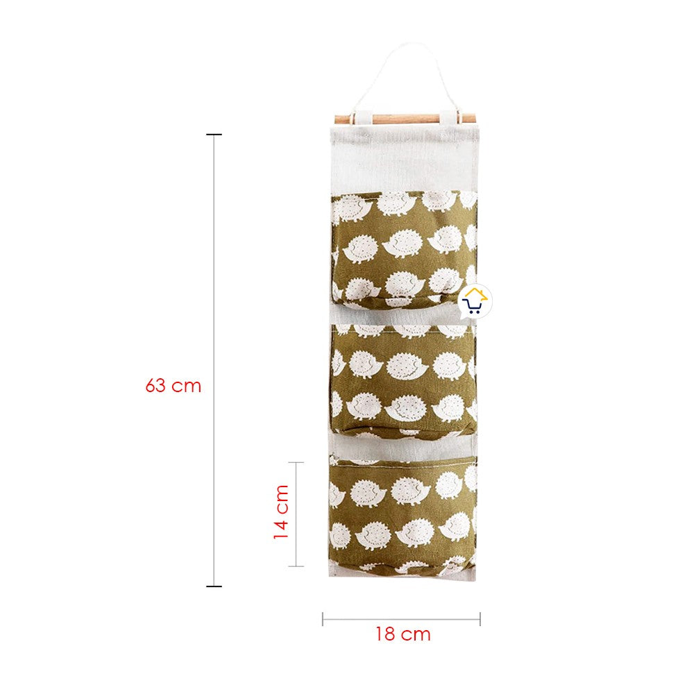 Bolsa Organizadora Colgante 3 Bolsillos Multiusos MD303