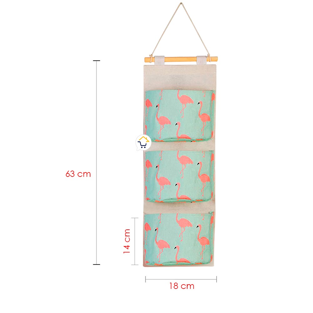 Bolsa Organizadora Colgante 3 Bolsillos Multiusos MD303