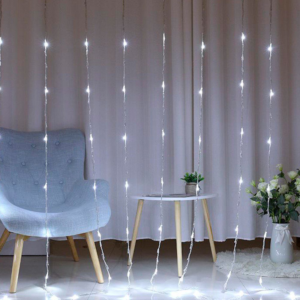 Luz Cascada 6X1 Metros 320 LED Luces Navidad BLANCA 6X1320Lb