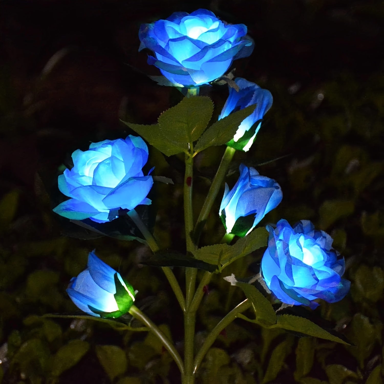 Luces Solares Nuevas 2025 para Decoración Exterior, Luces de Flores Rosas Solares para Jardín, Luces Exteriores Solares Adecuadas para Patio, Patio Interior y Cementerio, Regalo
