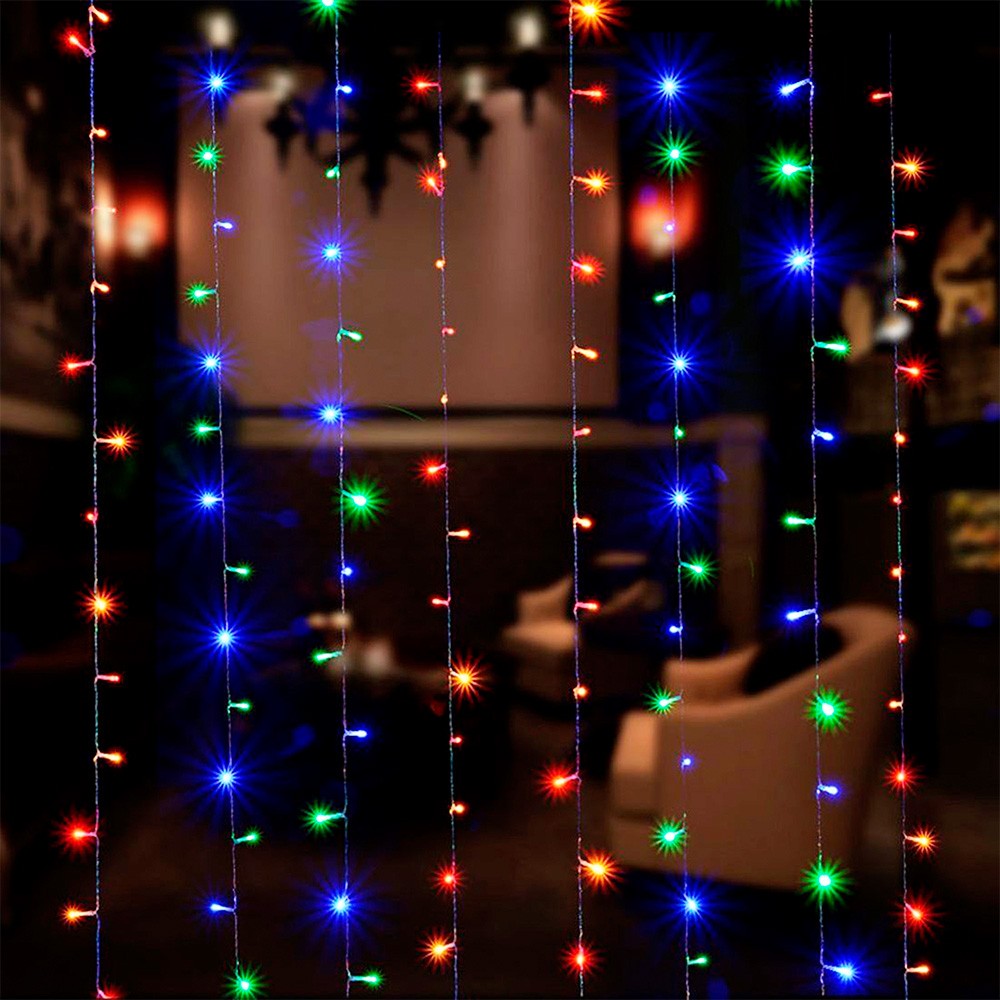 Luz Cascada 9X2 Metros 900 LED Luces Navidad MULTICOLOR 2027
