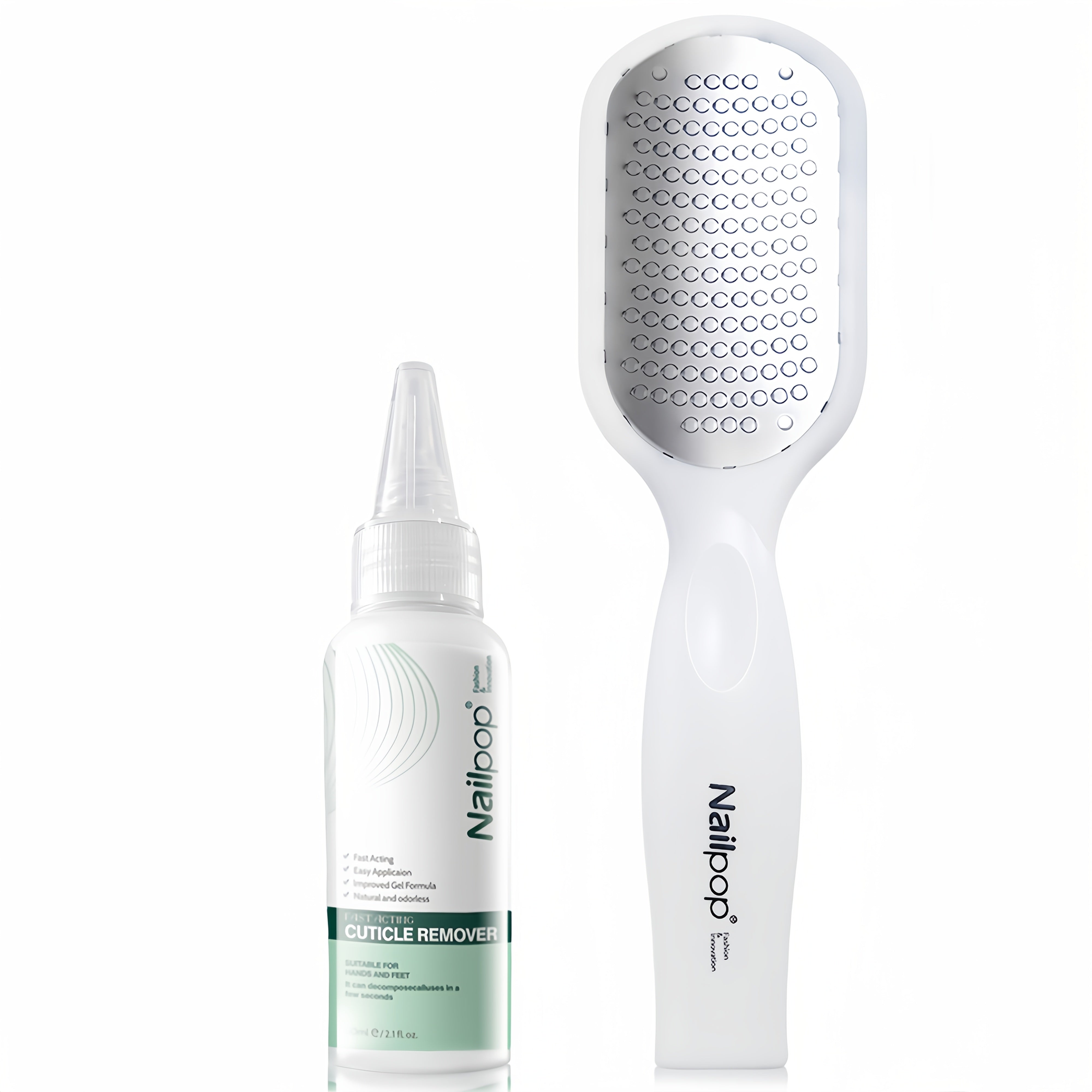 Removedor de cutículas para pies, gel exfoliante para eliminar piel muerta, tono beige claro, 60 ml - Esencial para pedicura profesional y spa de pies