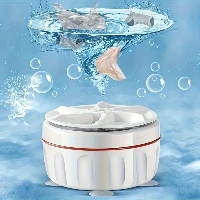 Mini lavadora portátil de plástico, pequeña capacidad portátil para ropa, herramienta de limpieza de calcetines y ropa interior, lavadora de ropa interior, regalo perfecto para estudiantes universitarios y residentes de apartamentos.