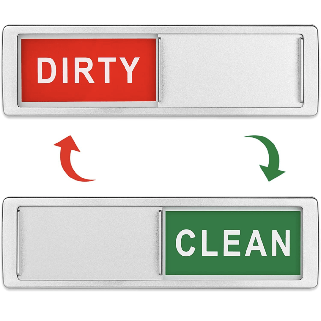 Imanes "Dirty" y "Clean para Lavavajillas (El Obturador Solo Cambia Cuando Lo Empujas) ¡Ideal para el hogar!