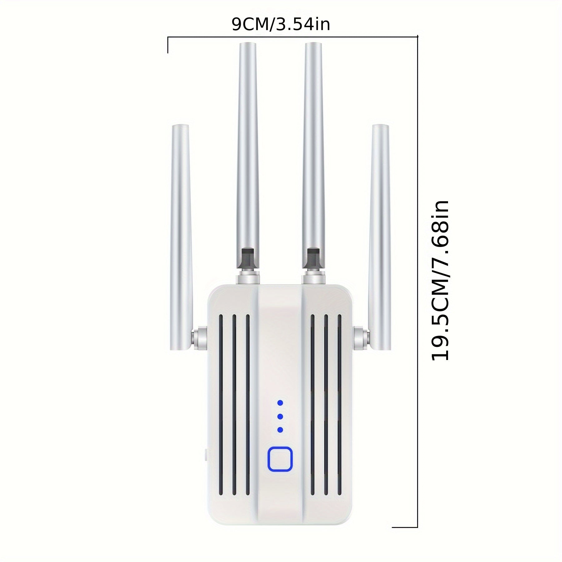 Amplificador de señal WiFi para el hogar: repetidor de Internet con alcance que cubre hasta 9995 pies cuadrados y 45+ dispositivos para la casa