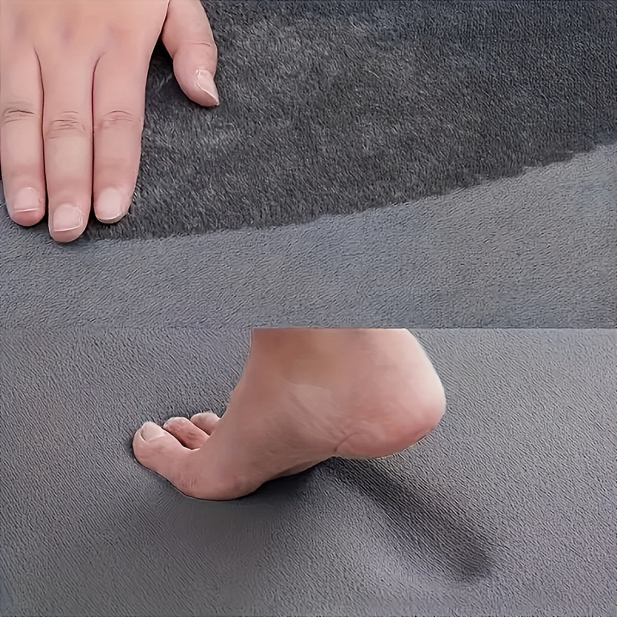 Alfombra de baño de felpa y franela geométrica - Ultra absorbente, antideslizante, secado rápido con respaldo de PVC, liviana y lavable a máquina, ideal para decoración de baño y entrada