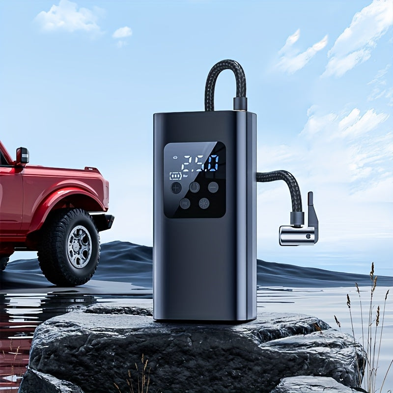 Compresor de aire digital portátil, inflador de llantas, ideal para autos, motocicletas y bicicletas