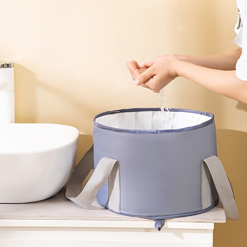 Baño de Pies Portátil y Plegable - Sin Necesidad de Energía, Material PEVA sin Olores, Diseño Ligero y Duradero para Cuidado en Casa, Viajes, Hombres y Mujeres - Experiencia Spa Higiénica Fácil de Limpiar, Almacenamiento Compacto, Asas Resistentes, Ahorr