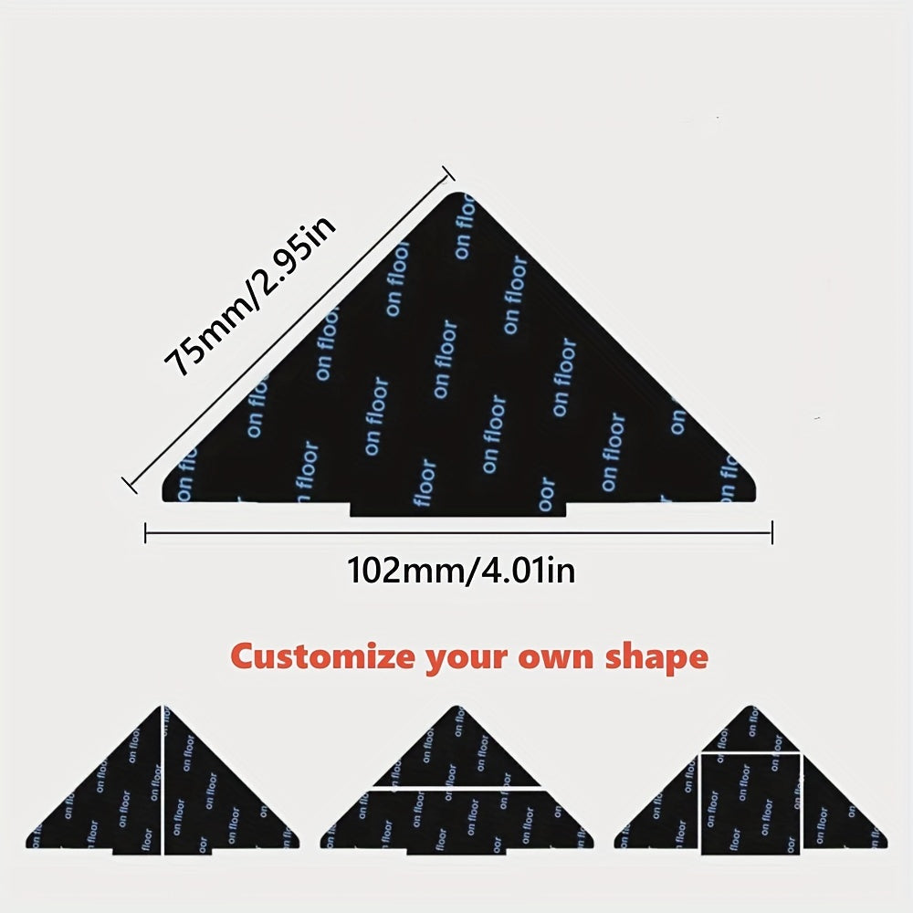 4/12/20pcs Pegatinas De Agarre En Forma De Árbol, Cintas Antideslizantes Para Pisos De Madera Y Baldosas, Cintas Reutilizables Y Lavables Para Alfombras De Área, Para Uso Doméstico