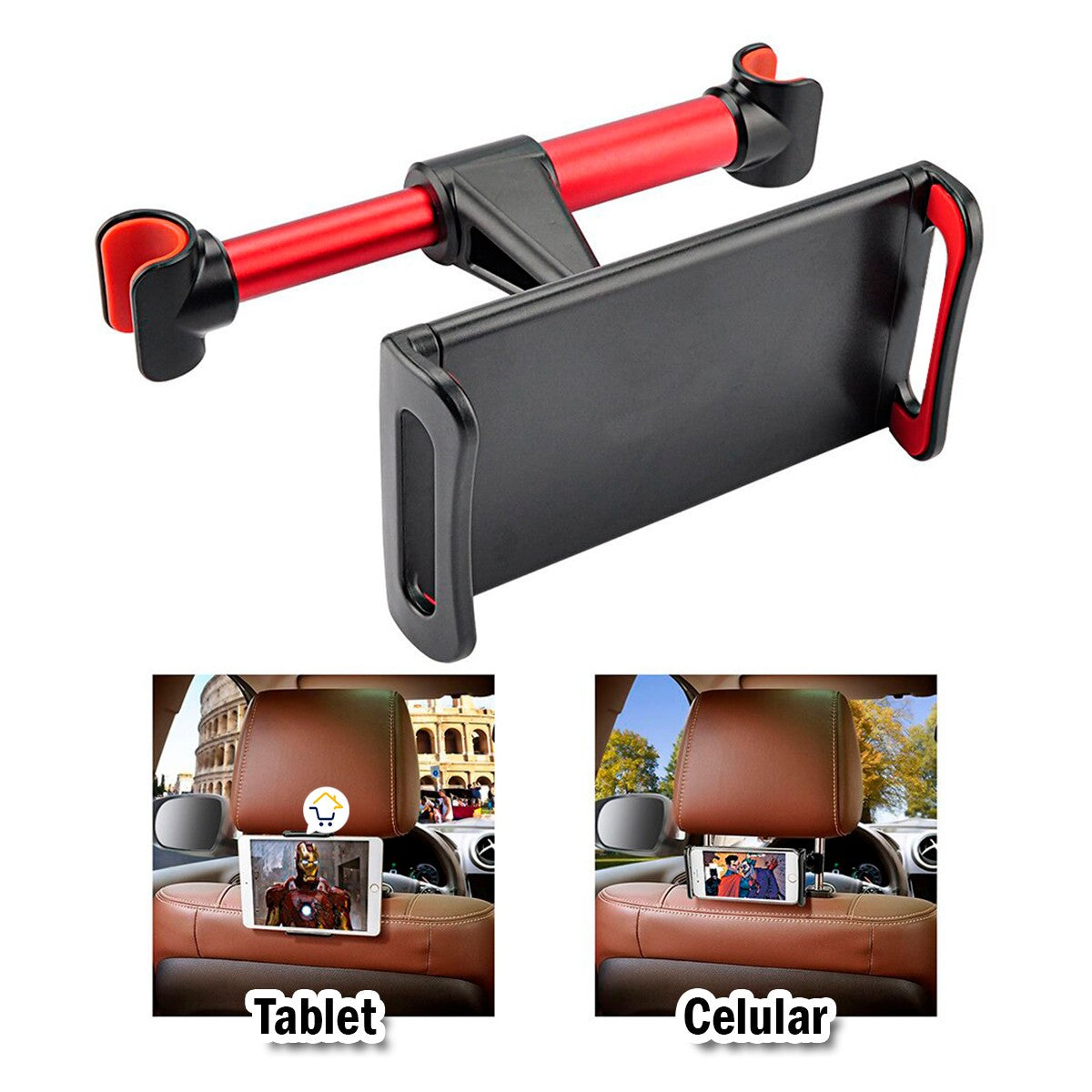 Soporte Universal Celular Asiento Trasero Auto Holder 082