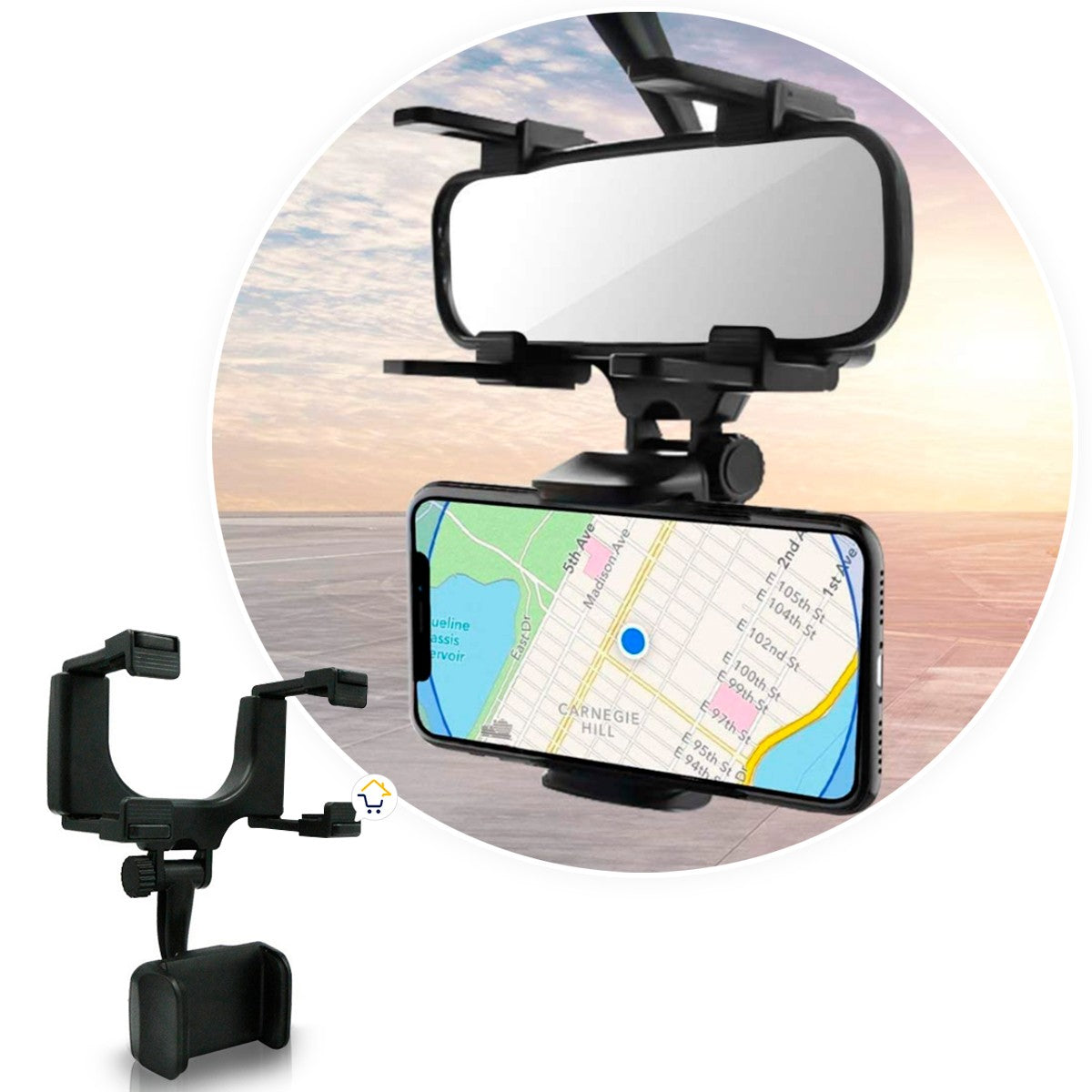 Soporte Universal Celular Auto Espejo Retrovisor Holder SUC01