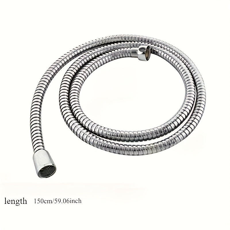 1pc Manguera de Ducha de Acero Inoxidable Resistente - Antiatascos y Anti-fugas con Conexión G1/2, Tubo Flexible a Alta Presión para Bañera, Lavado de Mascotas o Ducha - Fácil Instalación, Tubería Corrosiva para Uso Doméstico o Comercial, Accesorio Versá