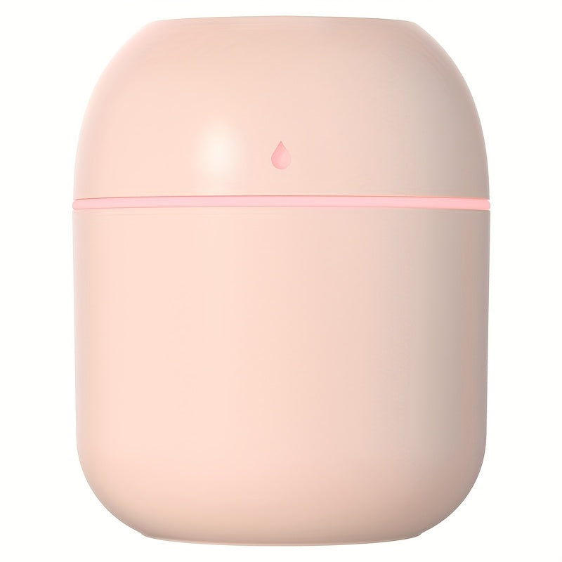 Humidificador y difusor portátil con USB, doble función: pulverizador de niebla con dispensador de fragancia, diseño compacto para hogar, oficina o escritorio, opciones en blanco y rosa, humidificador para el hogar, electrodoméstico moderno y elegante, a