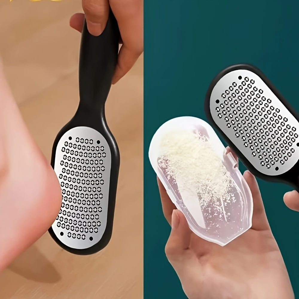 Limpiador de Pies Hipoalergénico - Herramienta Exfoliante Sin Batería, Mango Ergonómico en Blanco y para Cuidado Suave de Pies Sensibles, Color Beige Claro
