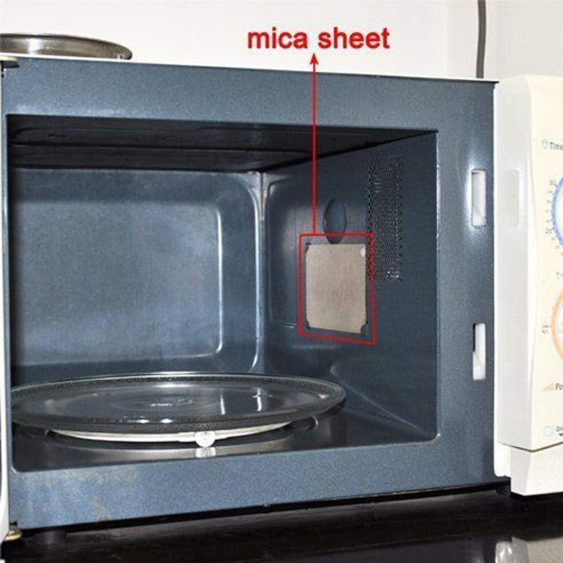 4 piezas de cubierta de guía de onda, lámina de mica, repuestos de microondas, 10 x 12 cm, para horno microondas universal