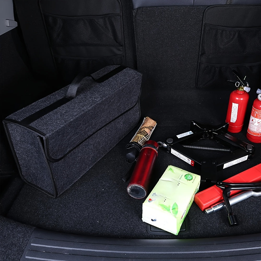 Organizador de almacenamiento de fieltro antideslizante gris para equipaje, herramientas y accesorios - Caja de fieltro suave con múltiples compartimentos para organización versátil, organizador de esenciales de viaje | Estilo neutral | Organizador durad
