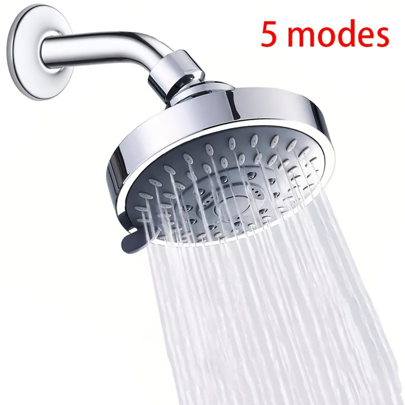 Cabezal De Ducha De Alta Presión, Cabezal De Ducha Fijo Para Baño, Cabezal De Ducha Superior Ajustable De 5 Modos, Rociador De Ducha Para Baño, Ducha De Lluvia, Accesorios De Baño
