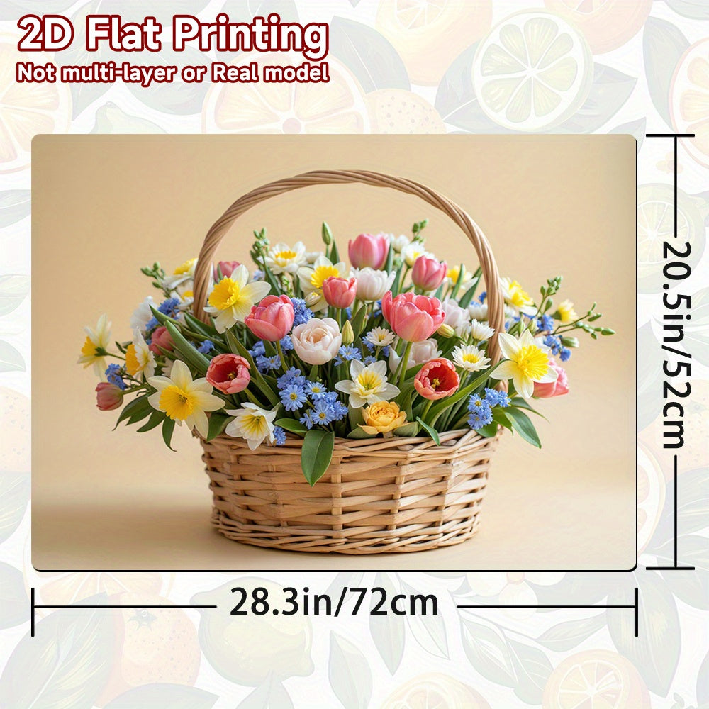 1pc Protector de Estufa Floral - Alfombrilla Antideslizante para Encimera, Cubierta Resistente al Calor y Fácil de Limpiar - Diseño Inspirado en la Naturaleza, Compatible con BEKO, Zanussi, Hotpoint e Indesit, Protección Decorativa para Cocina/Gas/Secado