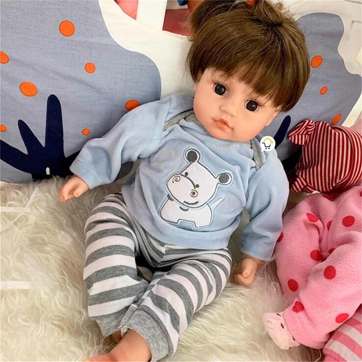 Muñeca Bebé Realista Didáctica peluche jirafa Sonidos Niñas JX277
